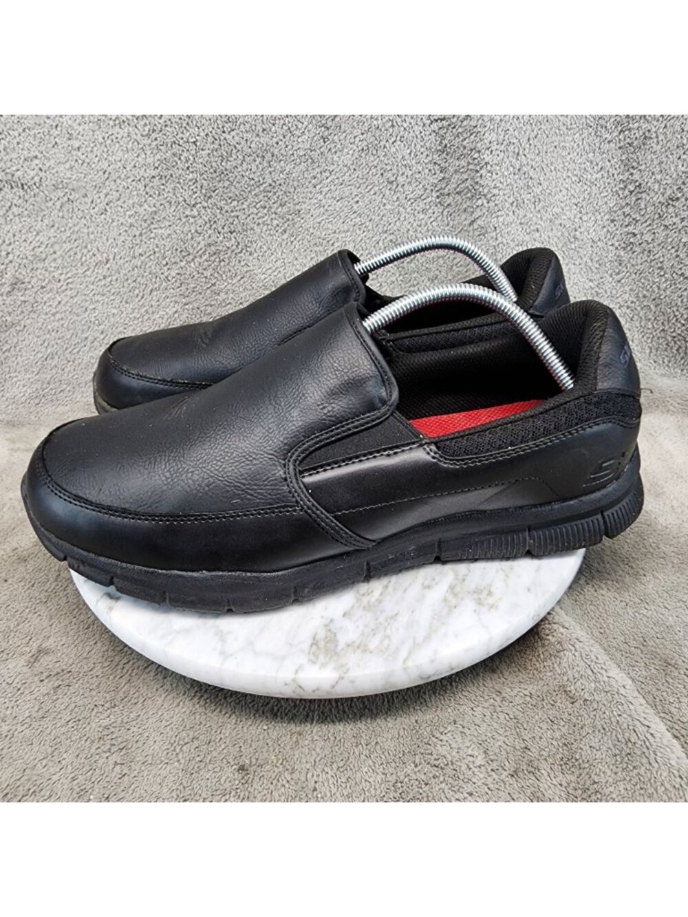 Skechers Shoes Mens Size 11 Wide Black Work Slip Resistant Sneakers *Read*